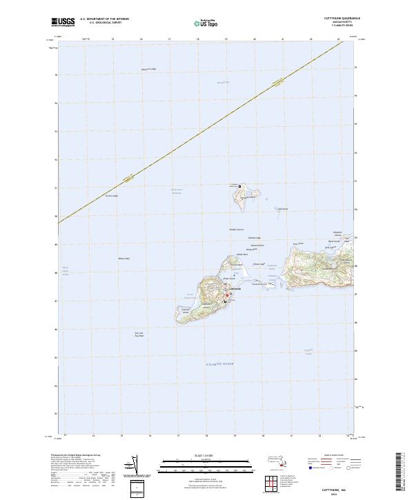 Cuttyhunk topographic map thumbnail