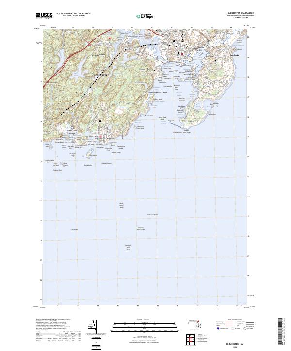 Gloucester topographic map thumbnail