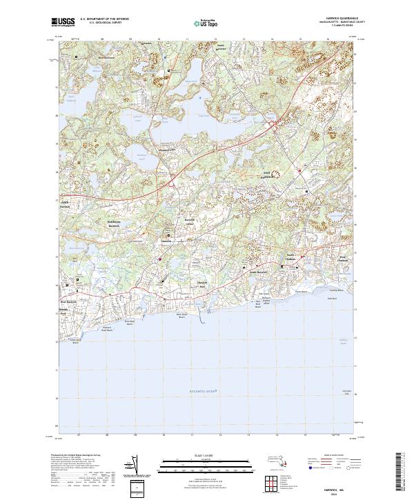 Harwich topographic map thumbnail