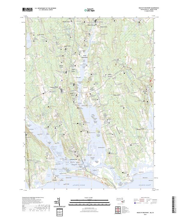 Head of Westport topographic map thumbnail