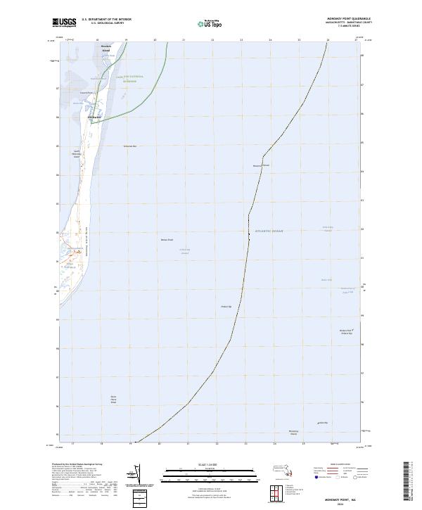 Monomoy Point topographic map thumbnail