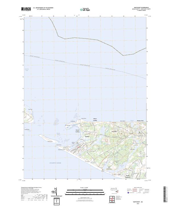 Nantucket topographic map thumbnail