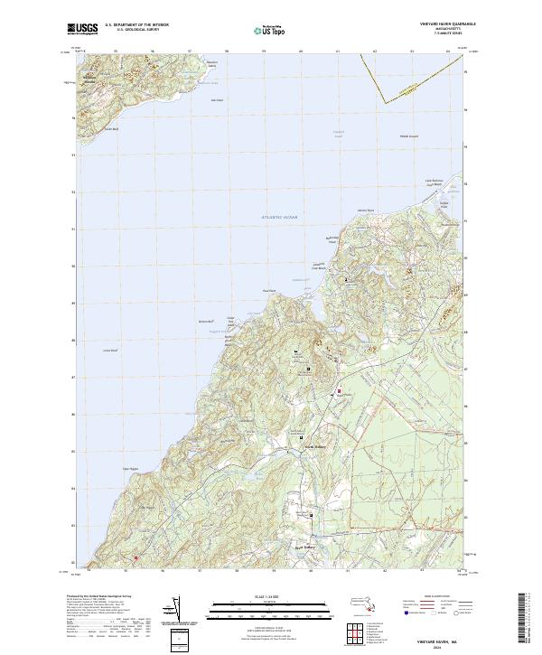 Vineyard Haven topographic map thumbnail