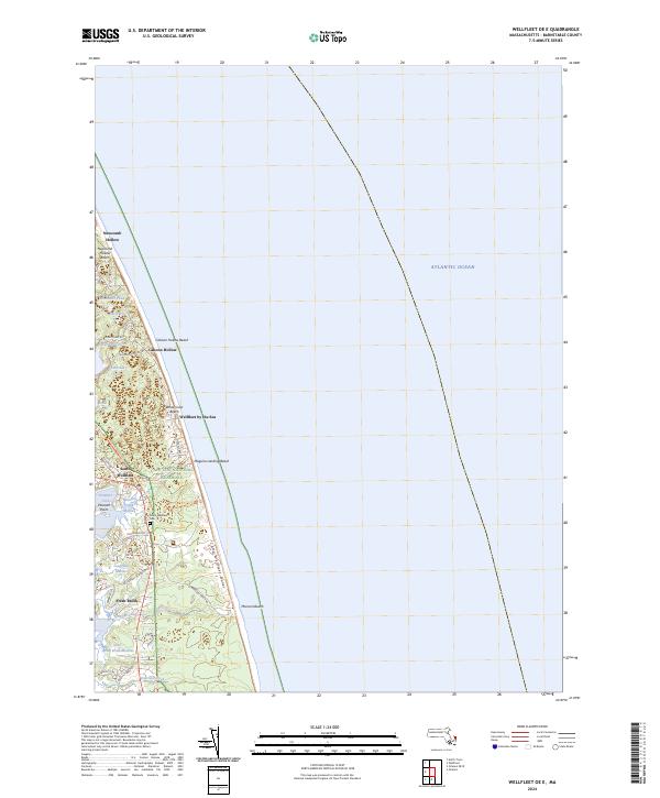Wellfleet OE E topographic map thumbnail