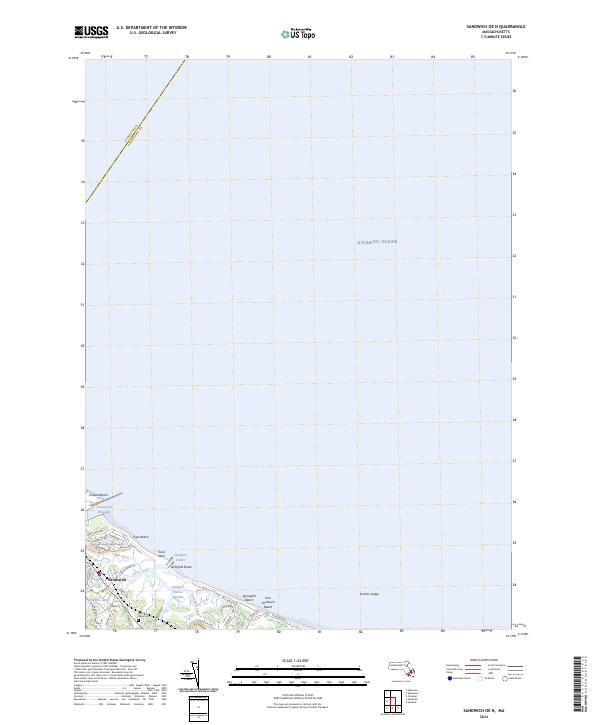 Sandwich OE N topographic map thumbnail