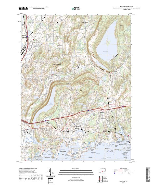 Branford 2023 topographic map thumbnail