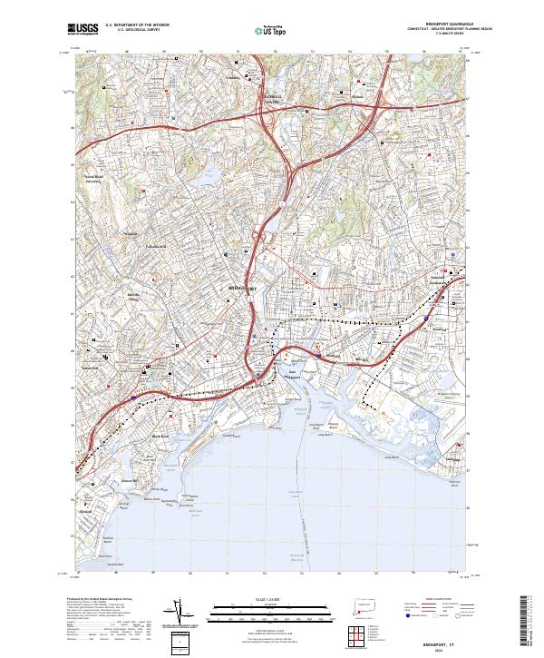 Bridgeport topographic map thumbnail