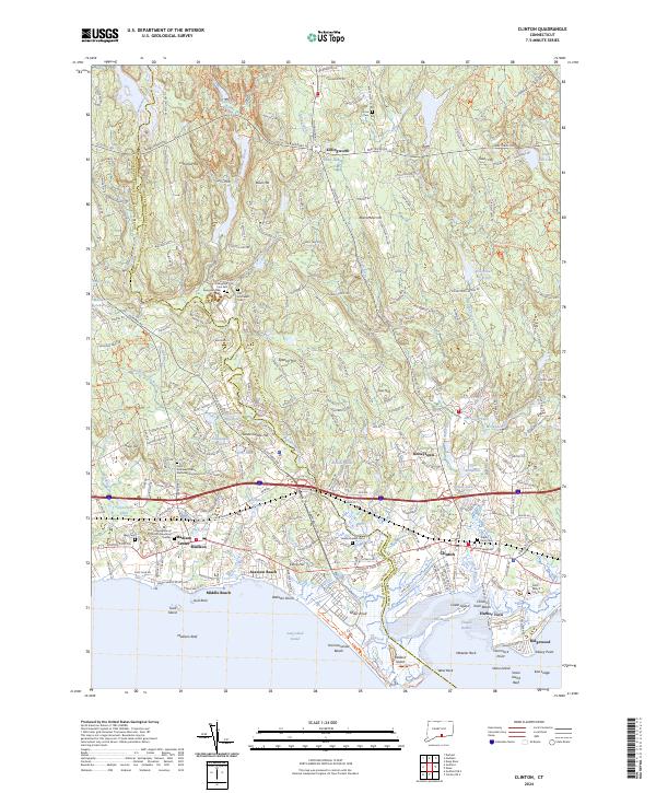 Clinton topographic map thumbnail
