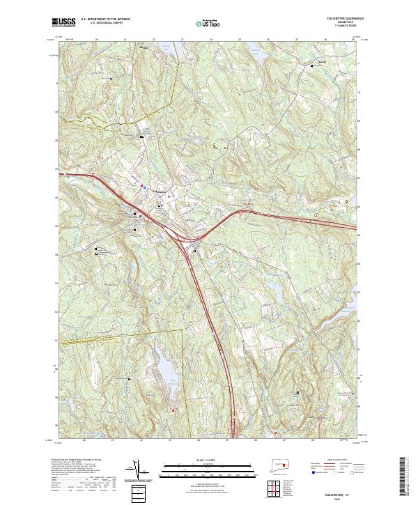 Colchester topographic map thumbnail