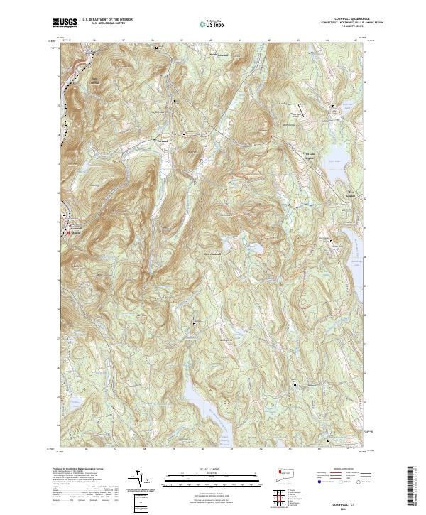 Cornwall topographic map thumbnail