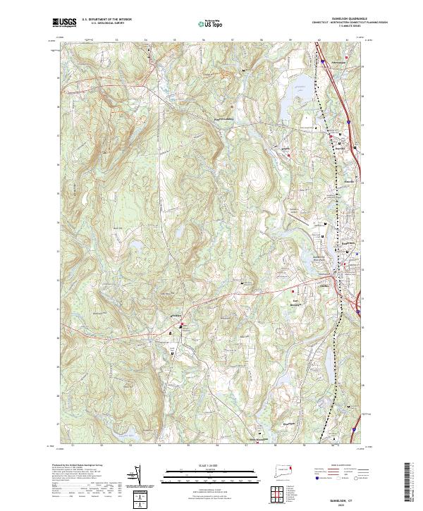 Danielson 2023 topographic map thumbnail