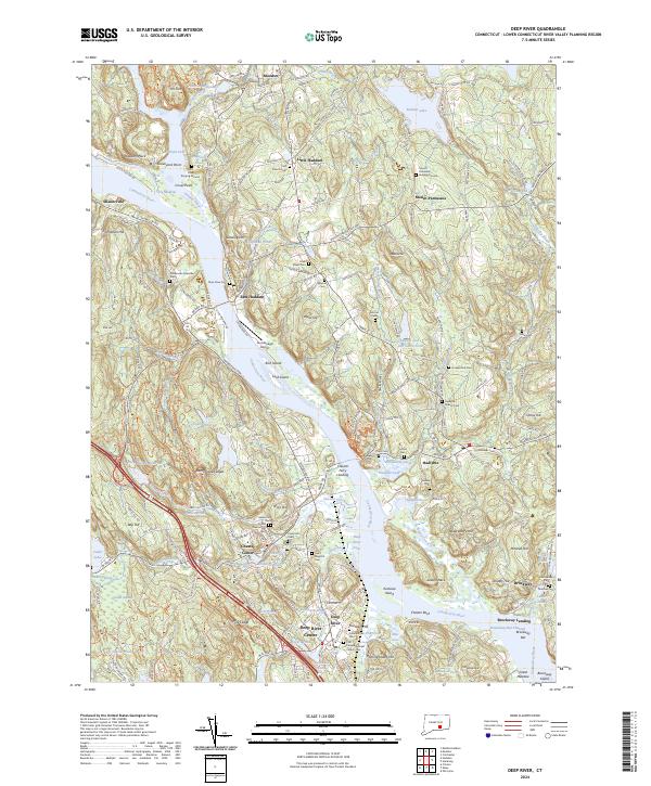 Deep River topographic map thumbnail