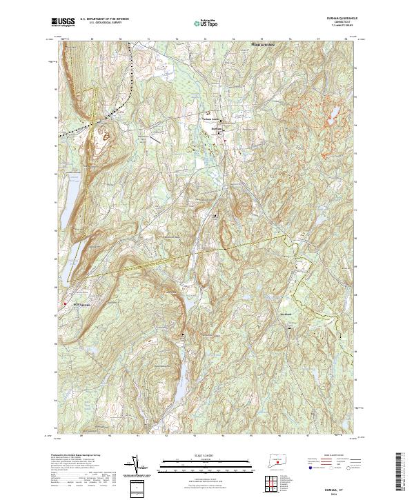 Durham topographic map thumbnail