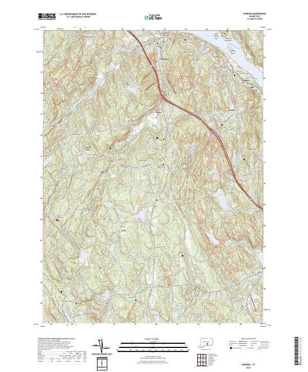 Haddam topographic map thumbnail