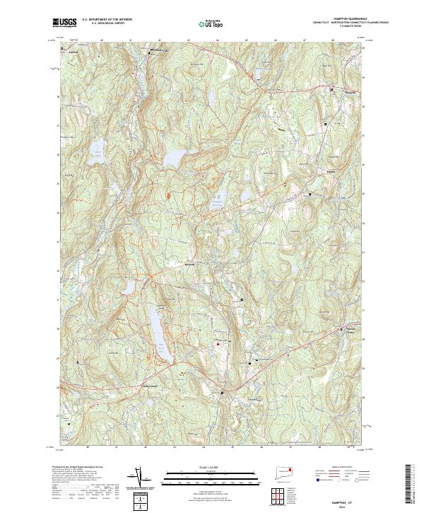 Hampton topographic map thumbnail