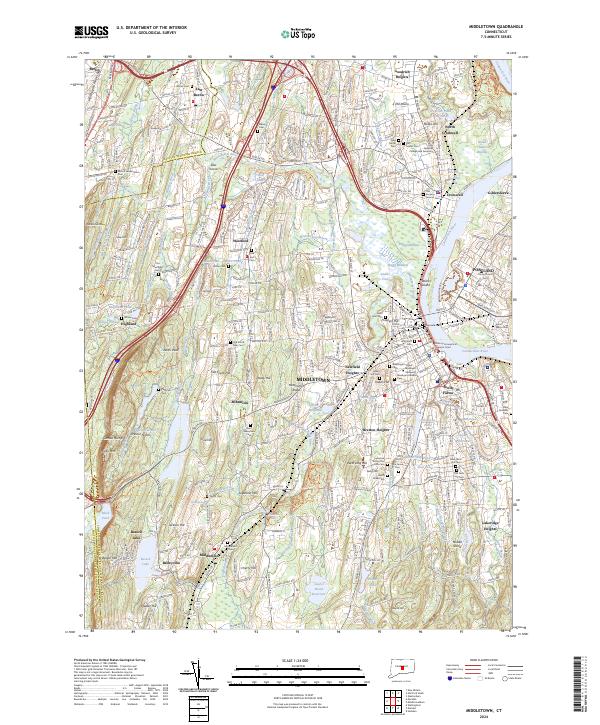 Middletown topographic map thumbnail
