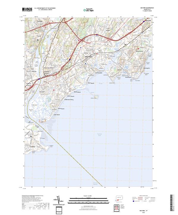Milford topographic map thumbnail