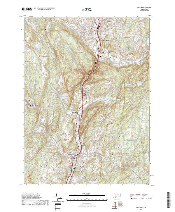 Naugatuck topographic map thumbnail