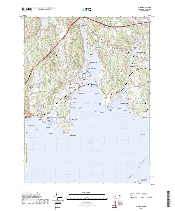 Niantic topographic map thumbnail