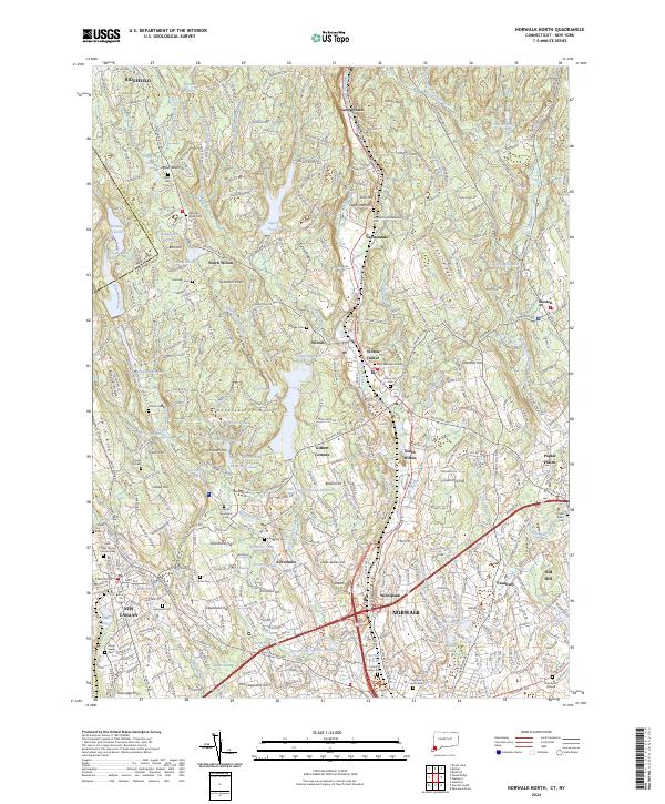 Norwalk North topographic map thumbnail