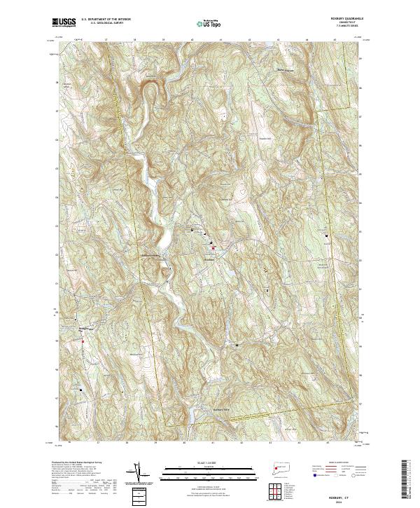 Roxbury topographic map thumbnail