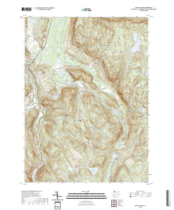 South Canaan topographic map thumbnail