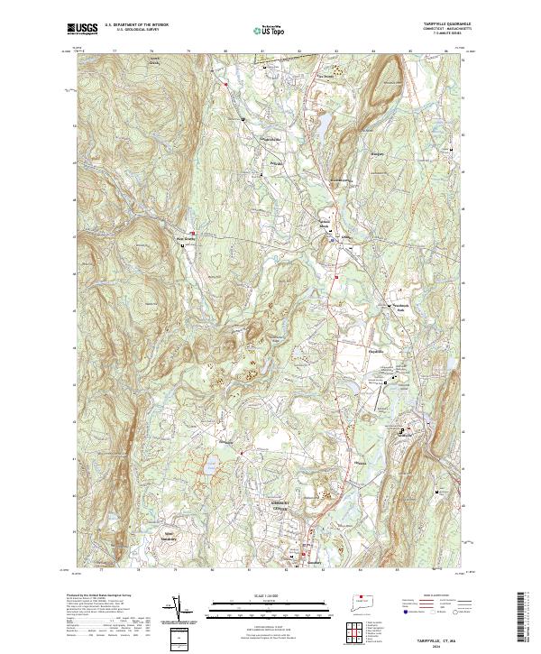 Tariffville topographic map thumbnail