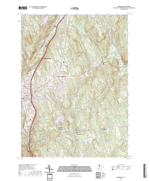 Torrington topographic map thumbnail