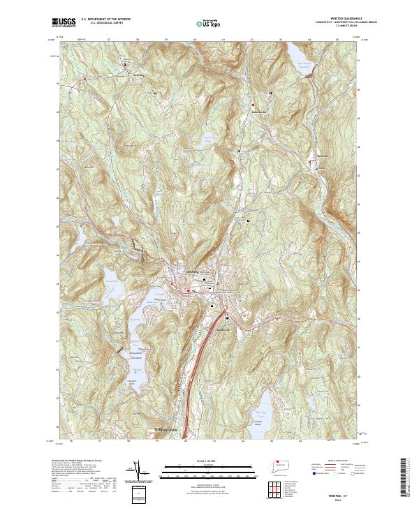 Winsted topographic map thumbnail