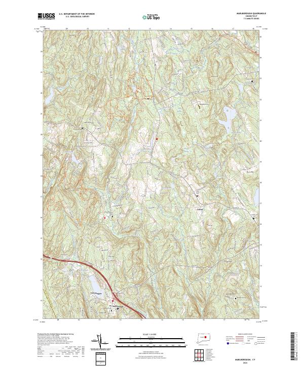 Marlborough topographic map thumbnail