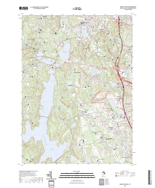 North Scituate topographic map thumbnail