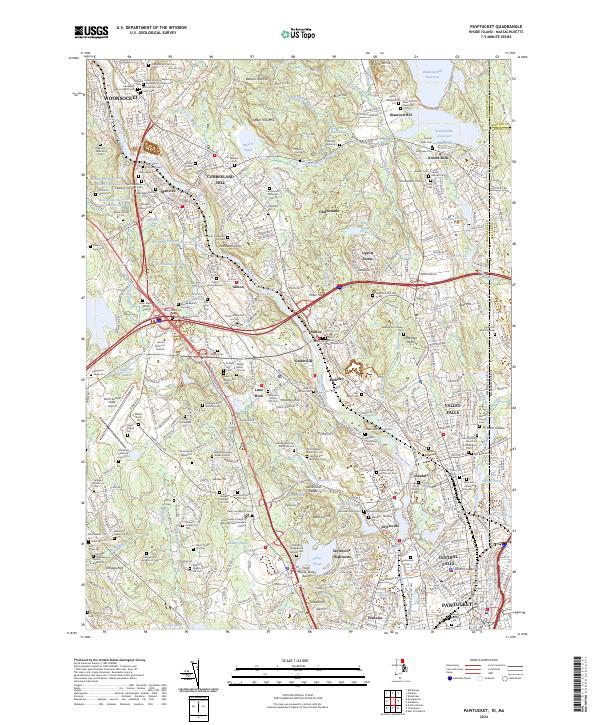 Pawtucket topographic map thumbnail