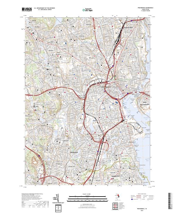Providence topographic map thumbnail