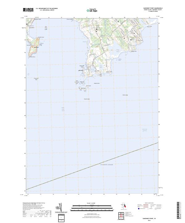 Sakonnet Point topographic map thumbnail