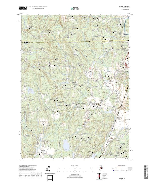 Slocum topographic map thumbnail