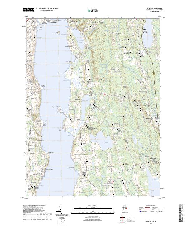 Tiverton topographic map thumbnail
