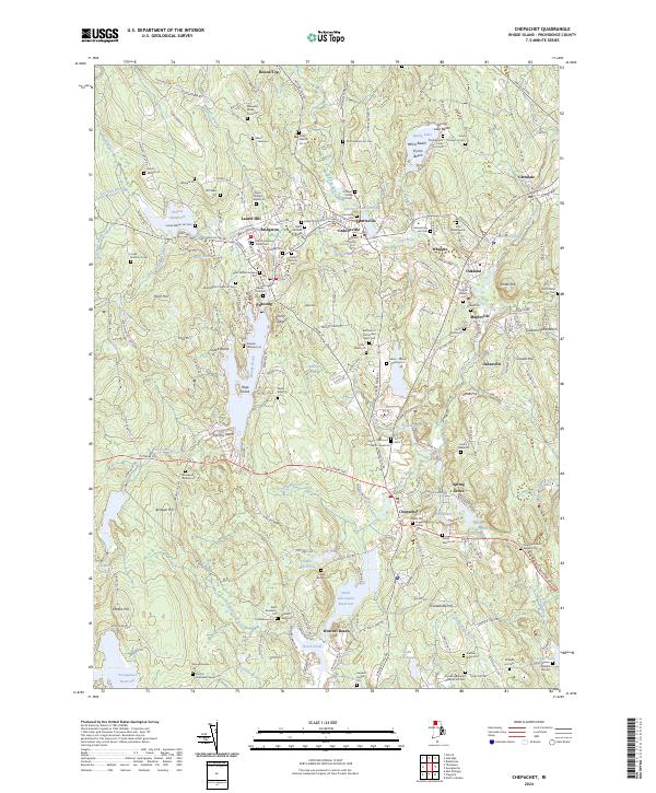 Chepachet topographic map thumbnail