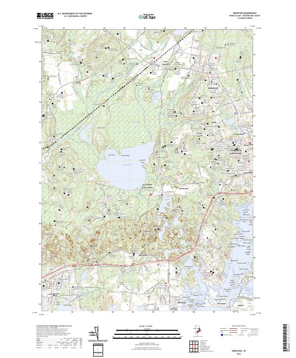 Kingston topographic map thumbnail