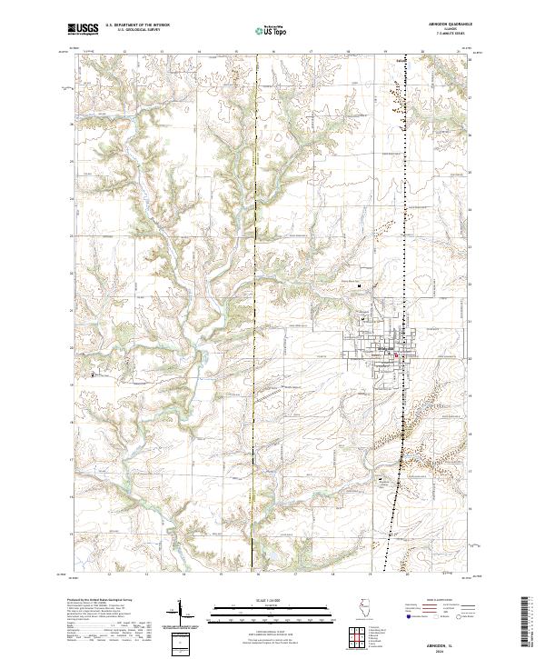 Abingdon topographic map thumbnail