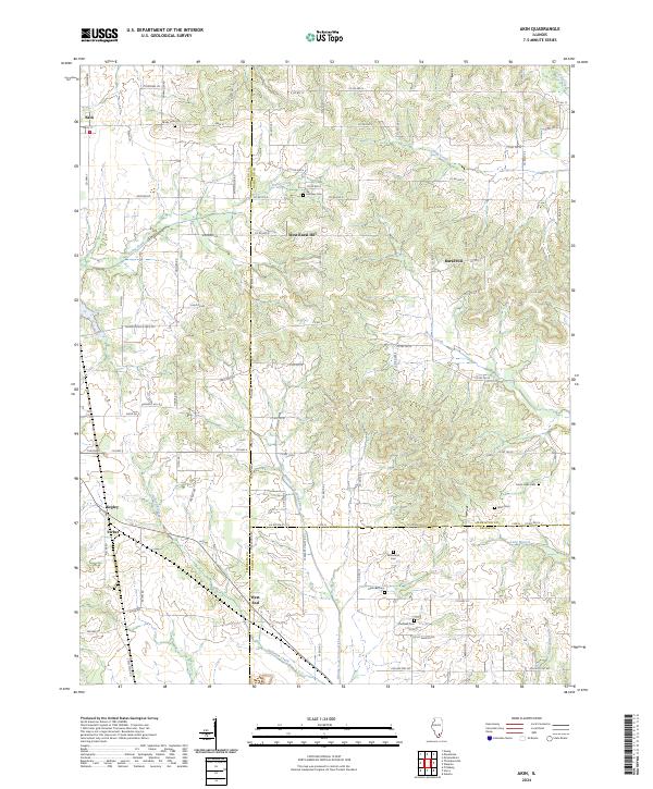 Akin topographic map thumbnail