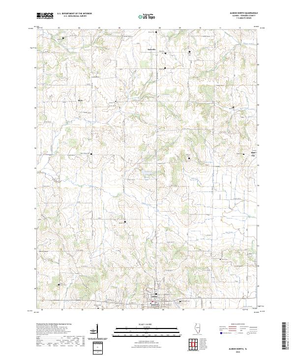 Albion North topographic map thumbnail
