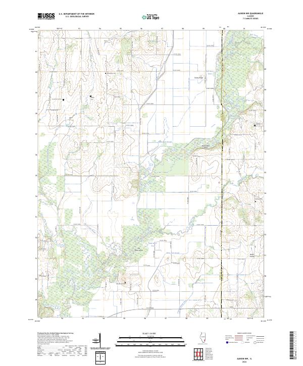 Albion NW topographic map thumbnail