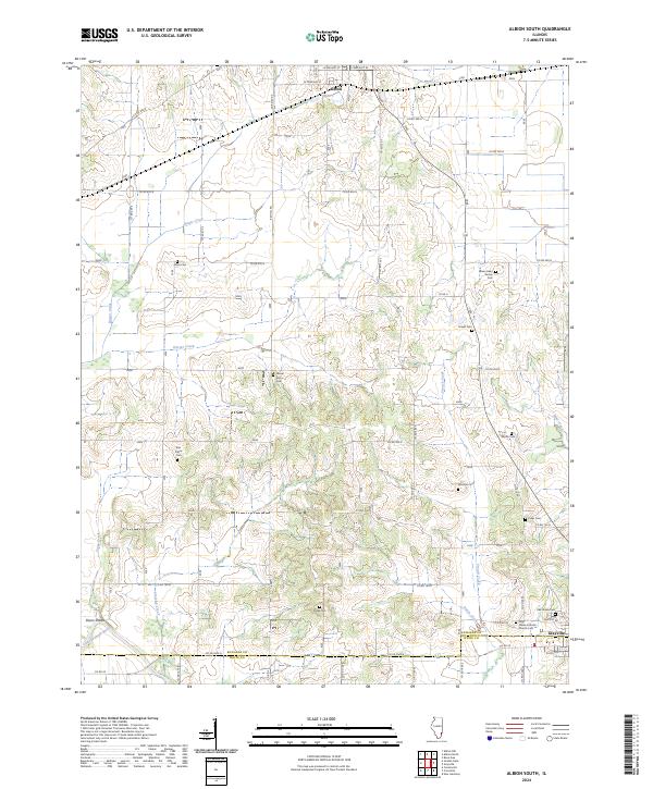 Albion South topographic map thumbnail