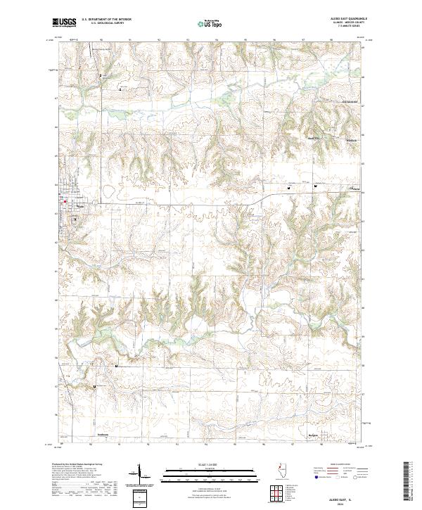 Aledo East topographic map thumbnail