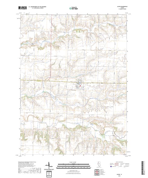 Alexis topographic map thumbnail