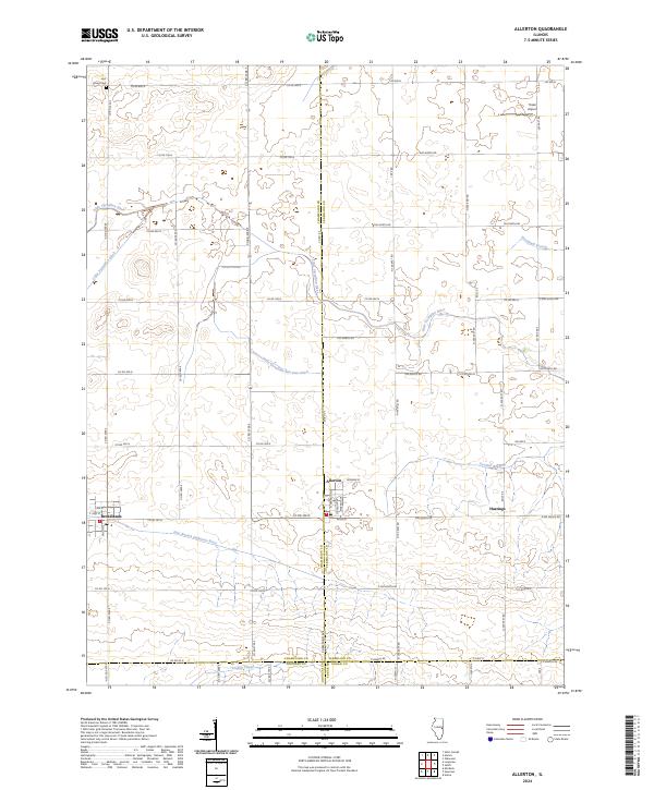 Allerton topographic map thumbnail