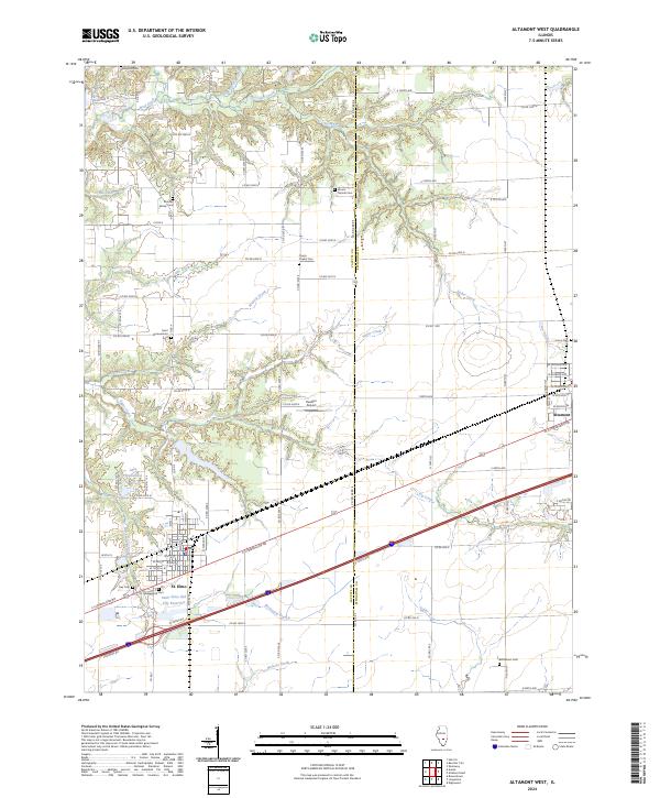 Altamont West topographic map thumbnail