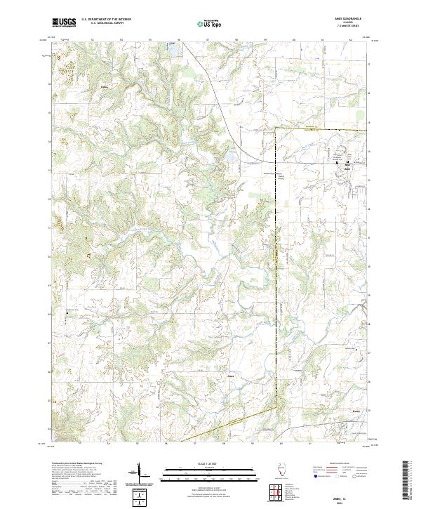 Ames topographic map thumbnail