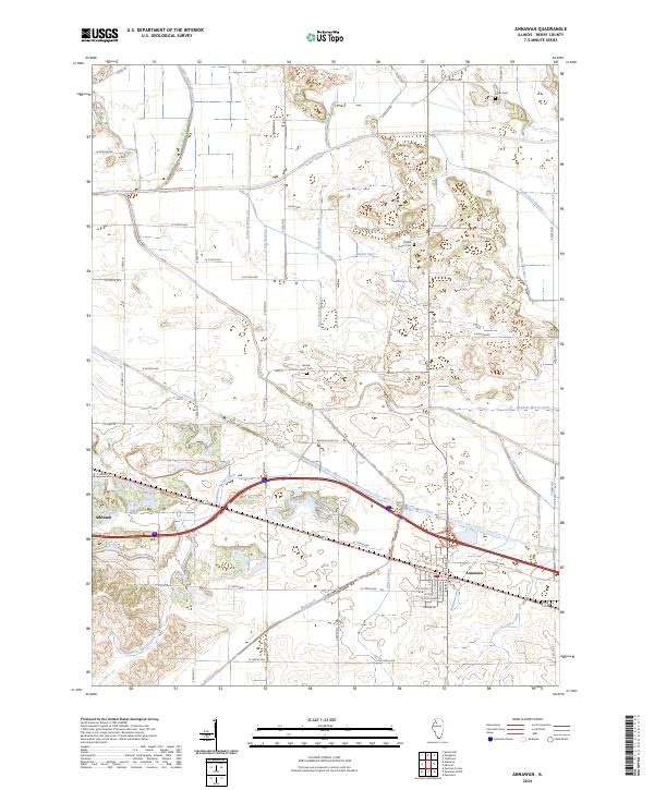 Annawan topographic map thumbnail