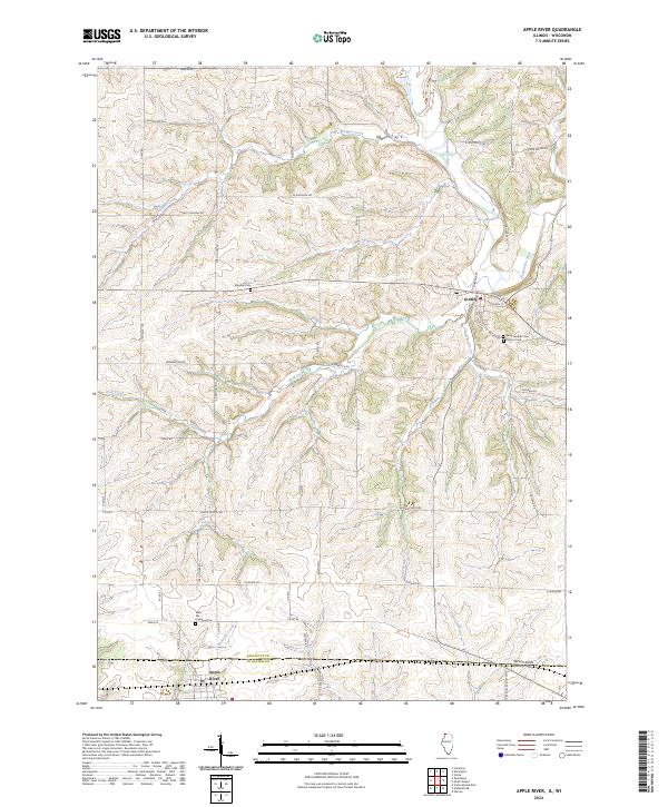 Apple River topographic map thumbnail